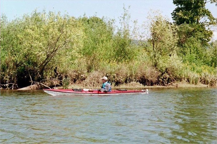 Marjy in Bernie's Slough at Puget Island