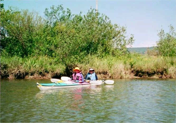 Jane and Randy in Bernie's Slough