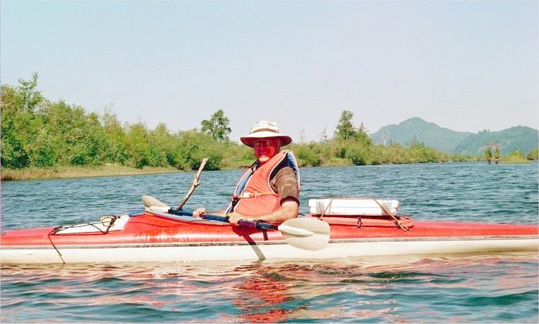 Malcolm in his kayak