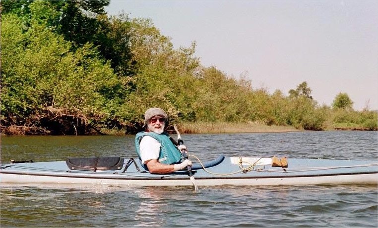 Dick in his kayak