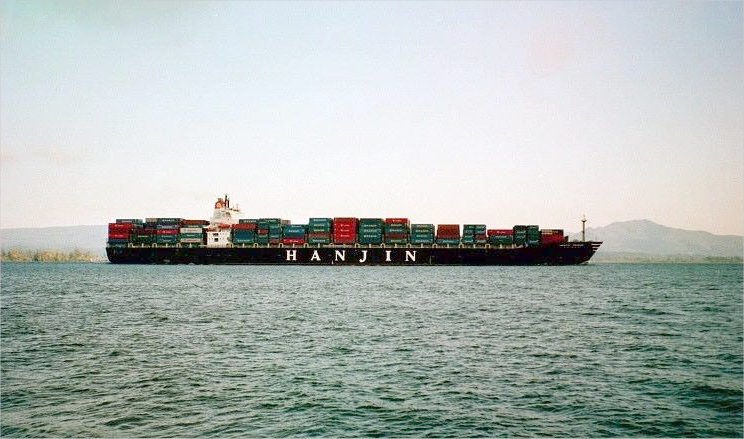 Huge freighter in the Columbia
