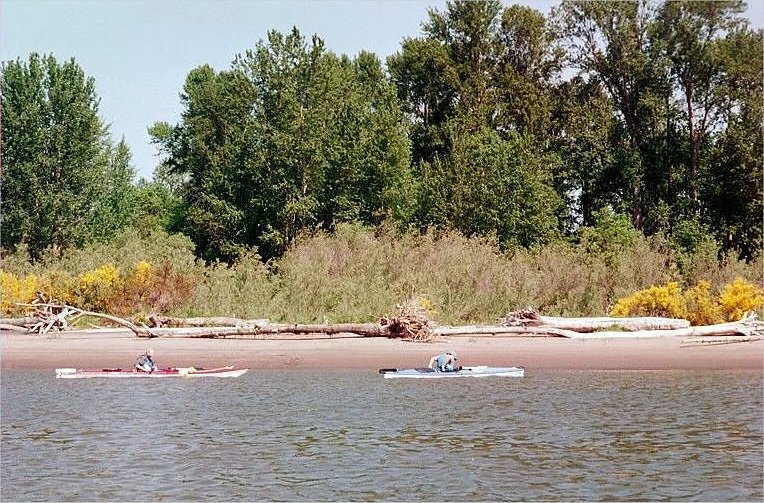 Leaving our first campsite